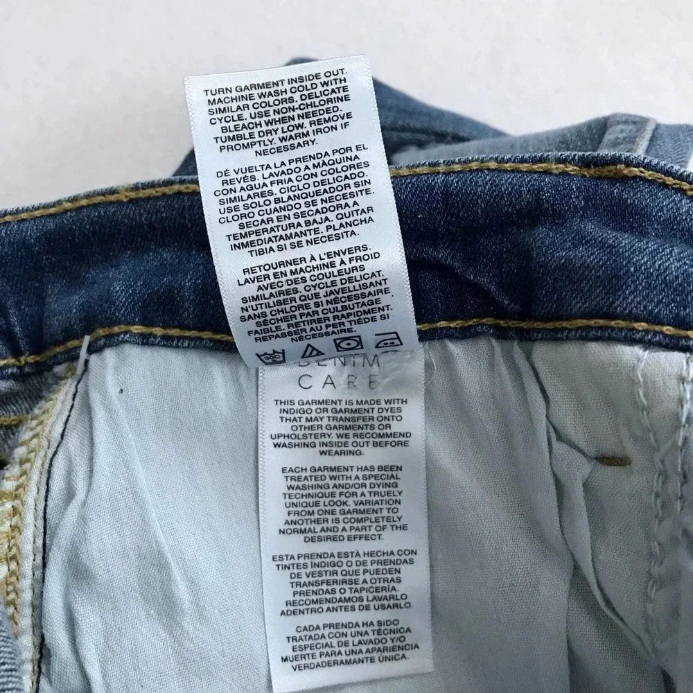 Kensie NWT Distressed Skinny Crop Jeans Women 4/27